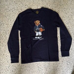 Ralph Lauren Navy Long Sleeve with polo bear